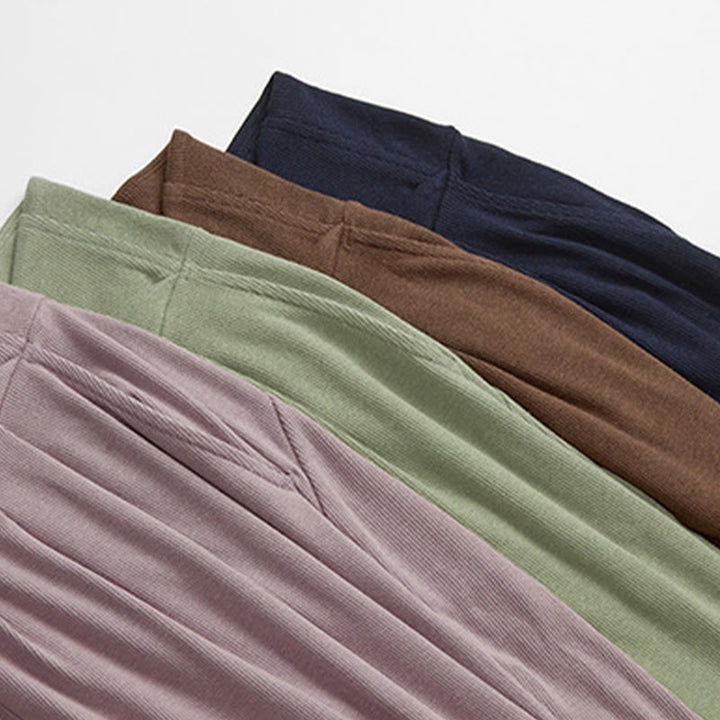 Pantaloni con risvolto Yoga Lantern Olivenorma - image 14