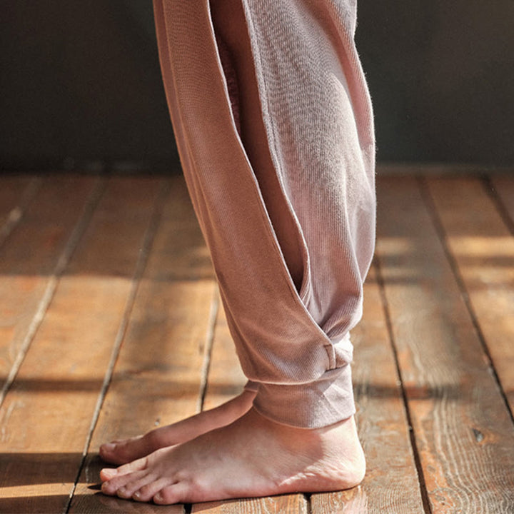 Pantaloni con risvolto Yoga Lantern Olivenorma - image 8