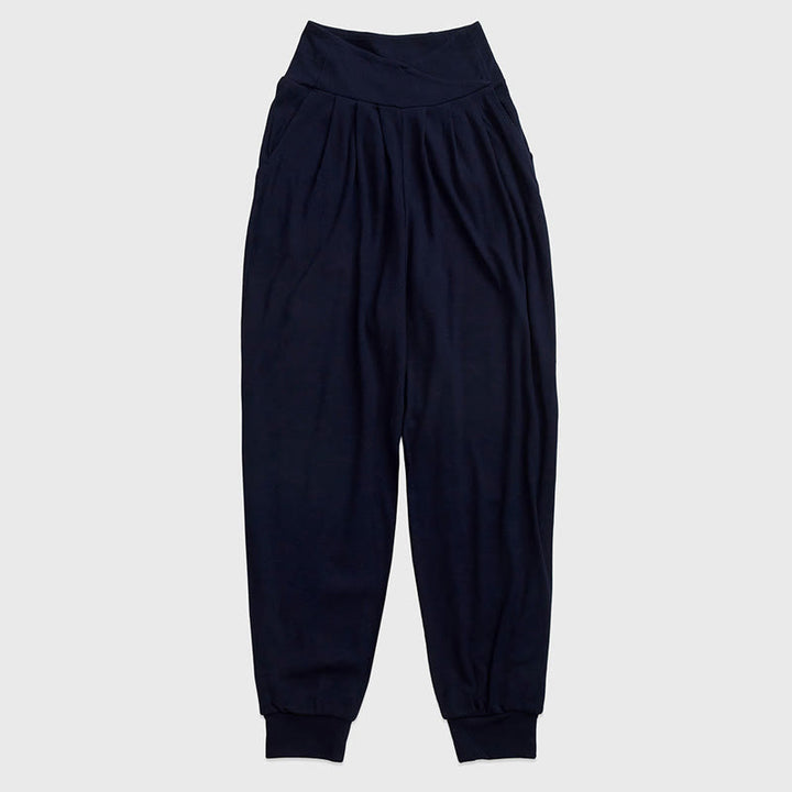 Pantaloni con risvolto Yoga Lantern Olivenorma - Blu navy - XL - image 13