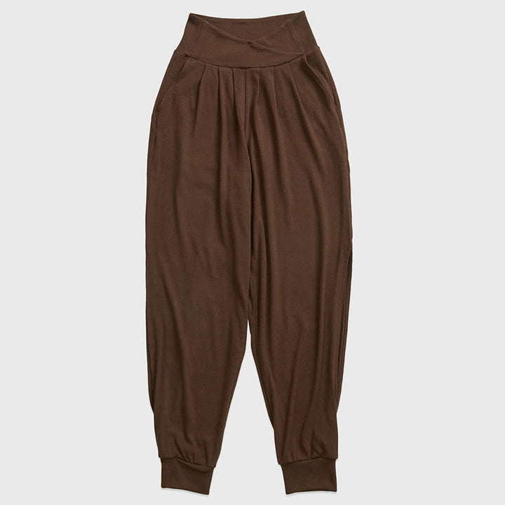 Pantaloni con risvolto Yoga Lantern Olivenorma - Marrone - XL - image 11