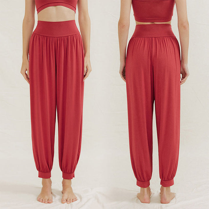 Pantaloni da yoga Olivenorma Airflow Bloomers - Rosso - L - image 15