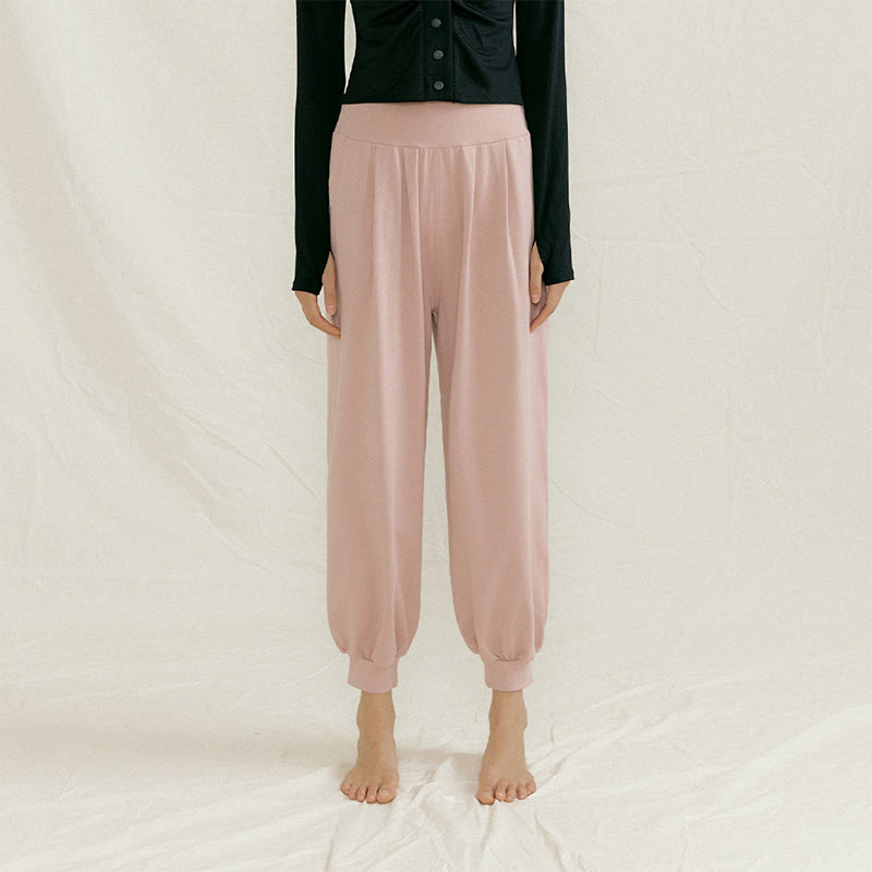 Pantaloni da yoga a pantaloncino dritto Olivenorma - Rosa - L - image 6