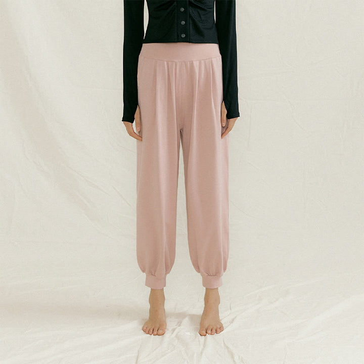 Pantaloni da yoga a pantaloncino dritto Olivenorma - Rosa - L - image 6