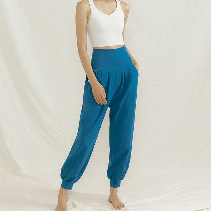 Pantaloni da yoga a pantaloncino dritto Olivenorma