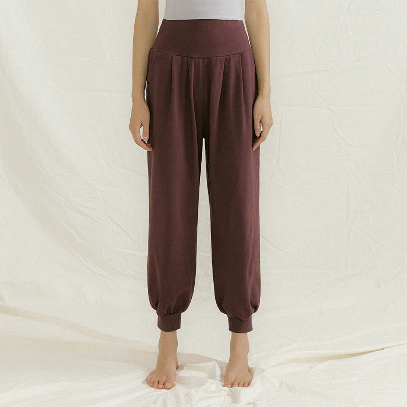 Pantaloni da yoga a pantaloncino dritto Olivenorma - Marrone - L - image 9