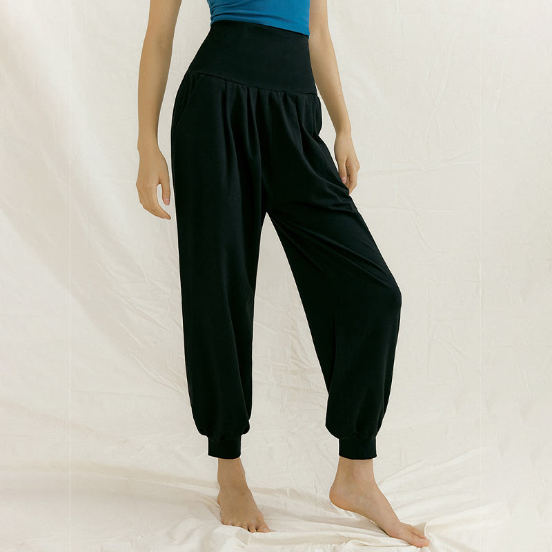 Pantaloni da yoga a pantaloncino dritto Olivenorma - Nero - L - image 0