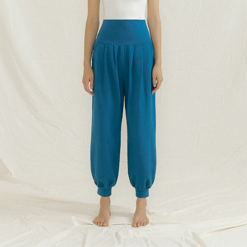 Pantaloni da yoga a pantaloncino dritto Olivenorma - Blu - L - image 12