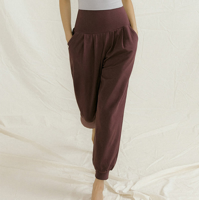 Pantaloni da yoga a pantaloncino dritto Olivenorma