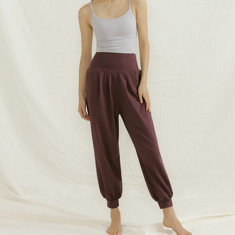 Pantaloni da yoga a pantaloncino dritto Olivenorma