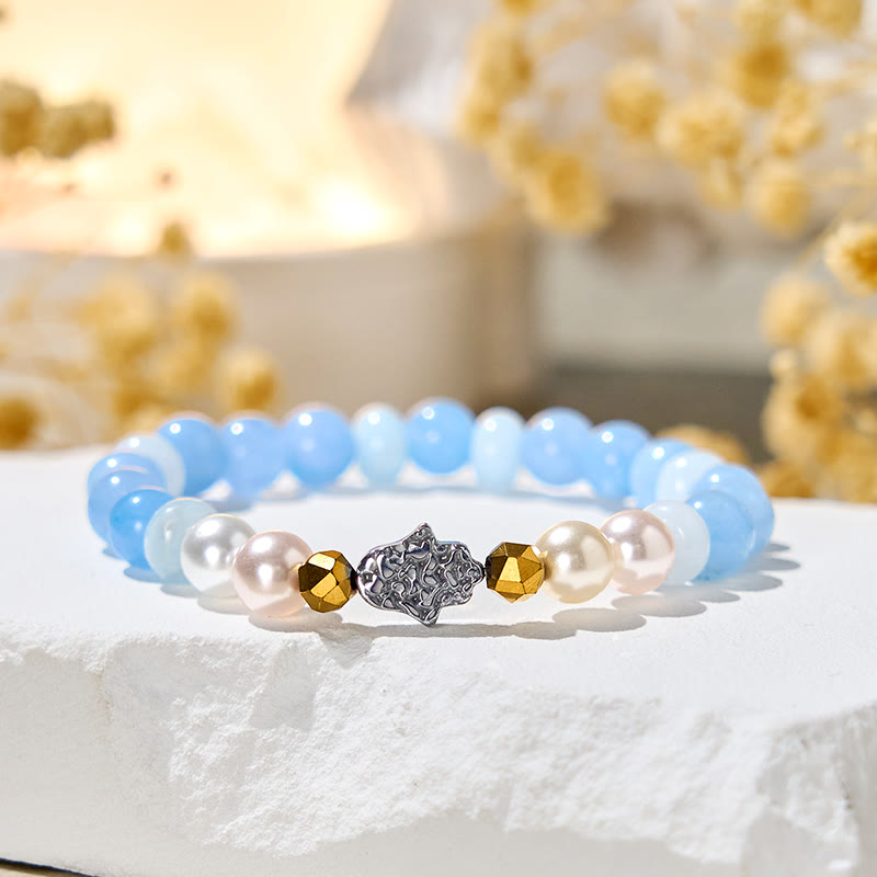 Bracciale Olivenorma "Misty Glow" in acquamarina per la tranquillità - Pietra naturale - image 1