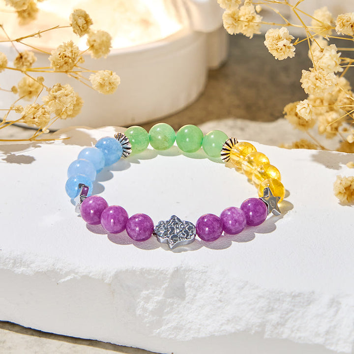 Braccialetto curativo con pietre preziose Olivenorma "Stellar Hues" - image 7