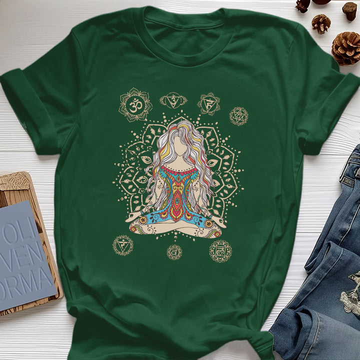 Maglietta in cotone con la scritta "Dea Meditante Olivenorma" - Verde scuro - 2XL - image 18