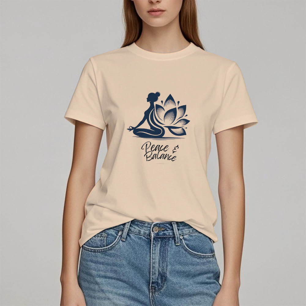 Maglietta da donna Olivenorma Peace & Balance Yoga Meditation - image 10