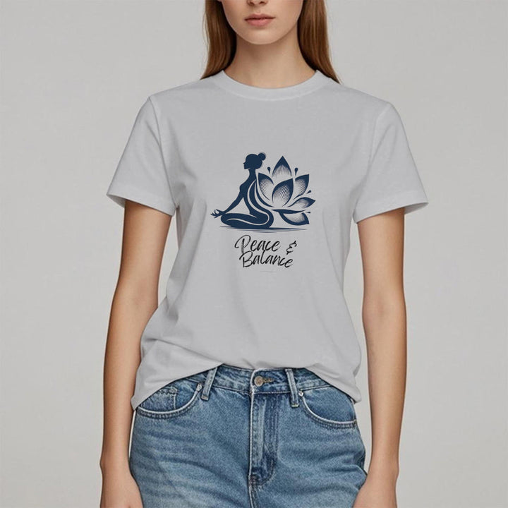 Maglietta da donna Olivenorma Peace & Balance Yoga Meditation - image 8