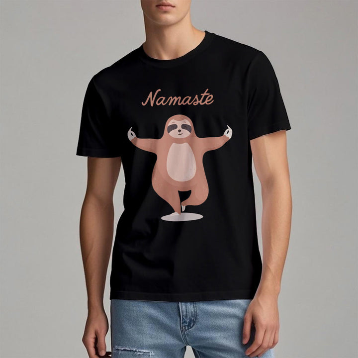 Maglietta Olivenorma Yoga con citazione "Namaste" e "Bradipo" - image 10