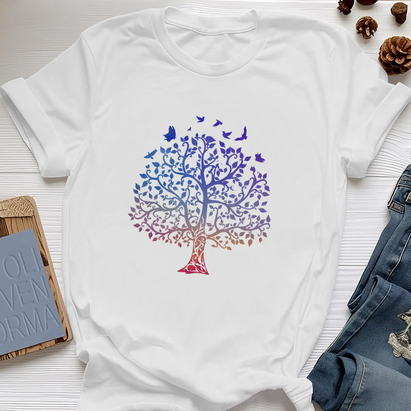 T-shirt stampata con logo Olivenorma "Albero della vita" - Bianco - 2XL - image 0