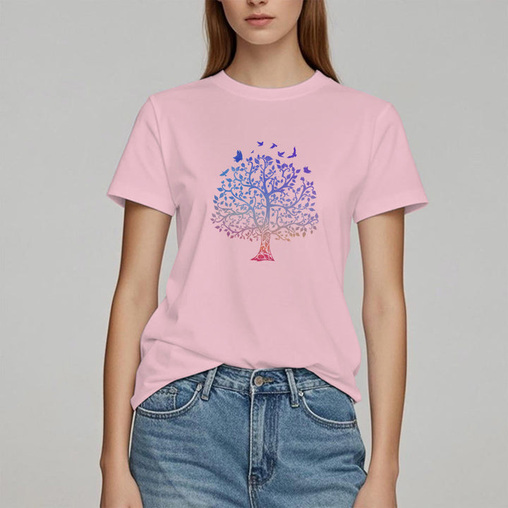 T-shirt stampata con logo Olivenorma "Albero della vita"