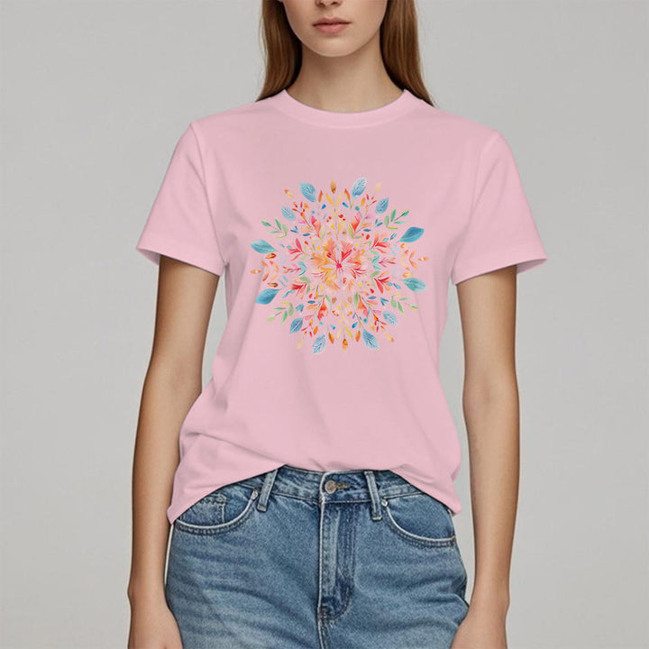 Maglietta primaverile con motivo mandala floreale Olivenorma - image 12