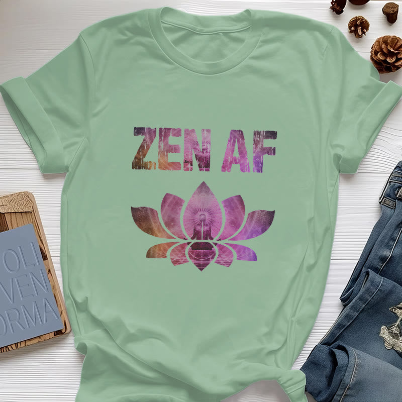 T-shirt Olivenorma Zen AF Yoga Lotus - Verde chiaro - 2XL - image 21