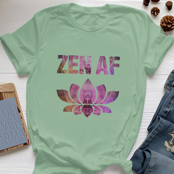 T-shirt Olivenorma Zen AF Yoga Lotus - Verde chiaro - 2XL - image 21