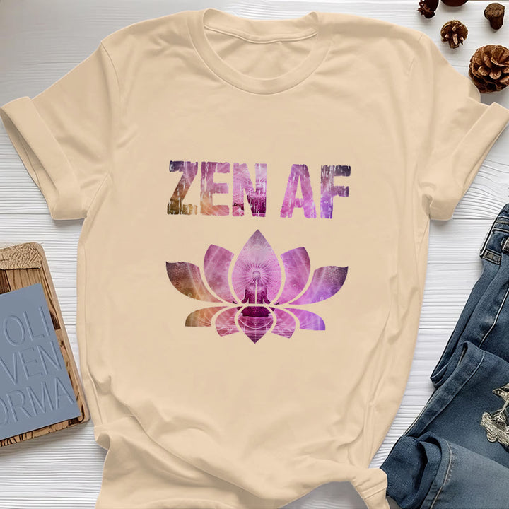 T-shirt Olivenorma Zen AF Yoga Lotus - Giallo - 2XL - image 11