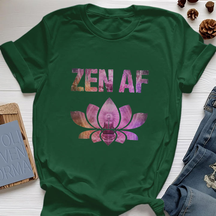 T-shirt Olivenorma Zen AF Yoga Lotus - Verde scuro - 2XL - image 23