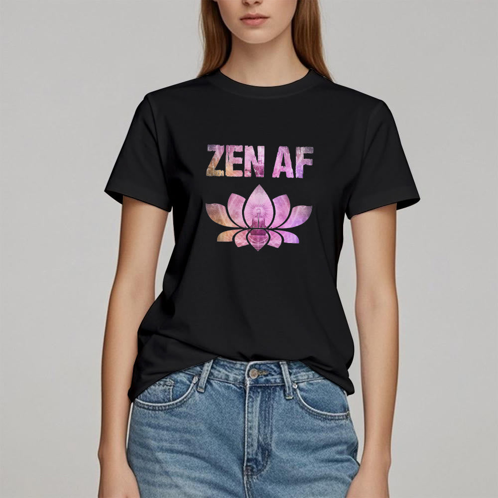 T-shirt Olivenorma Zen AF Yoga Lotus - image 6