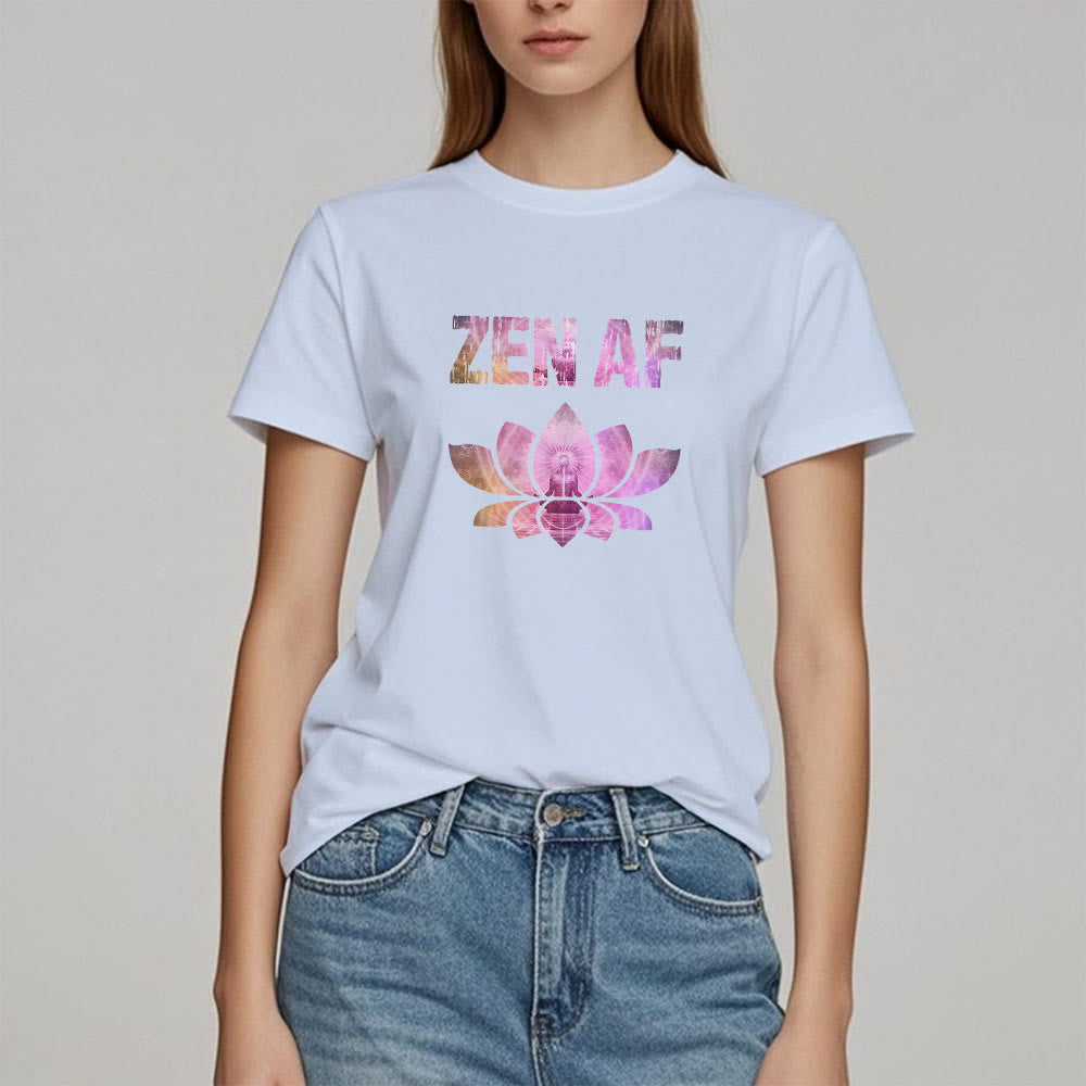 T-shirt Olivenorma Zen AF Yoga Lotus - image 15