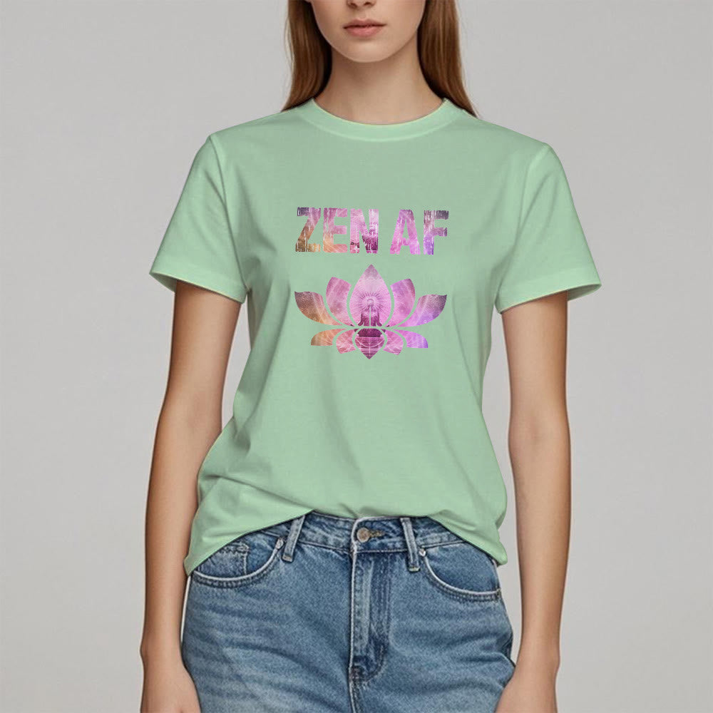 T-shirt Olivenorma Zen AF Yoga Lotus - image 22