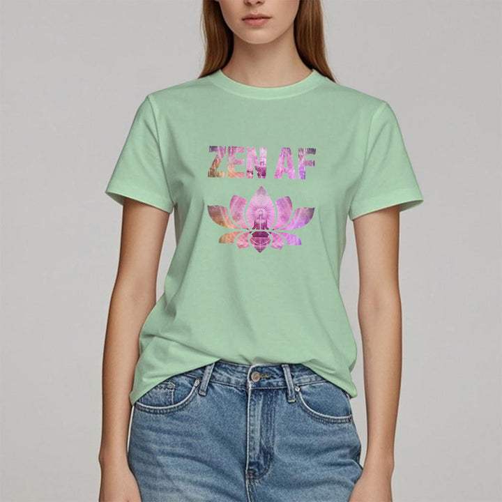 T-shirt Olivenorma Zen AF Yoga Lotus - image 22