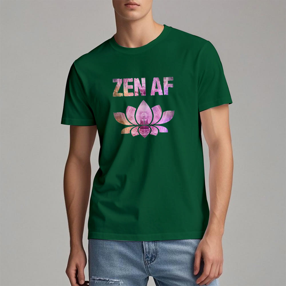 T-shirt Olivenorma Zen AF Yoga Lotus - image 24