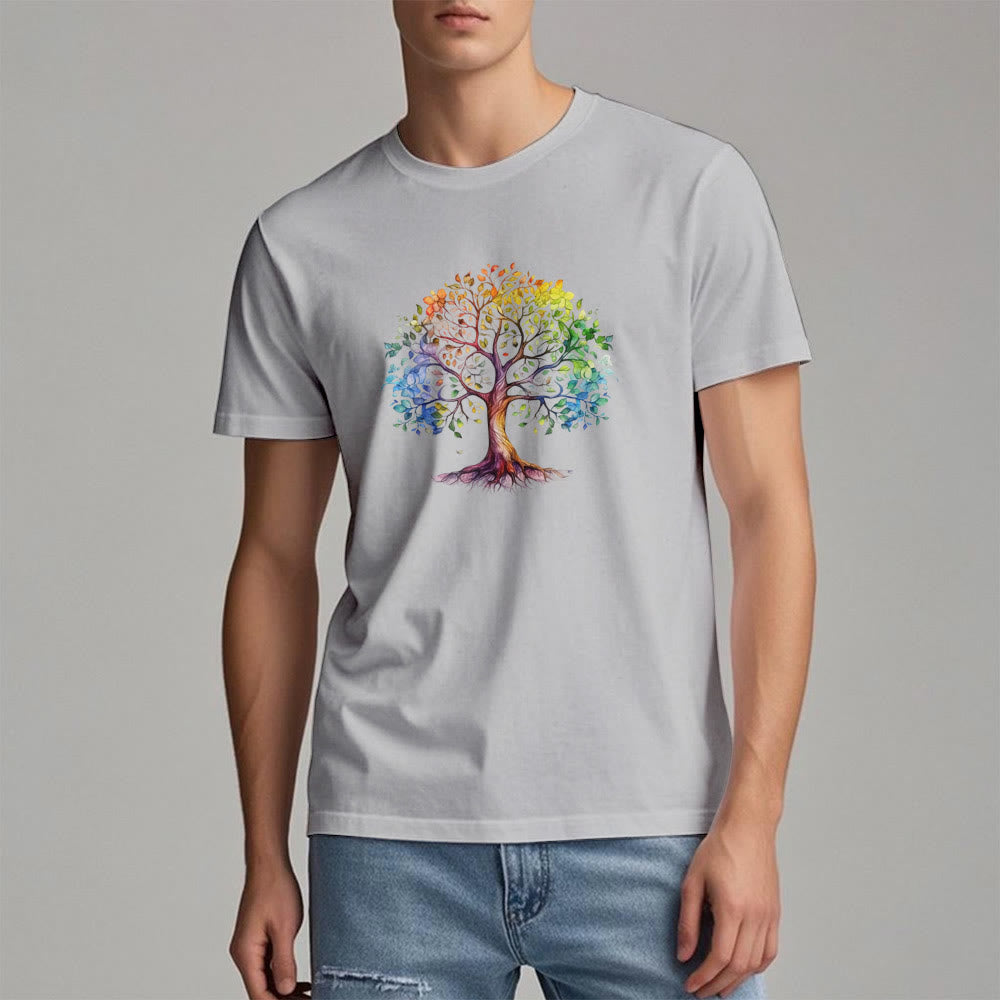 Maglietta Olivenorma Chakra Albero della Vita Colorato