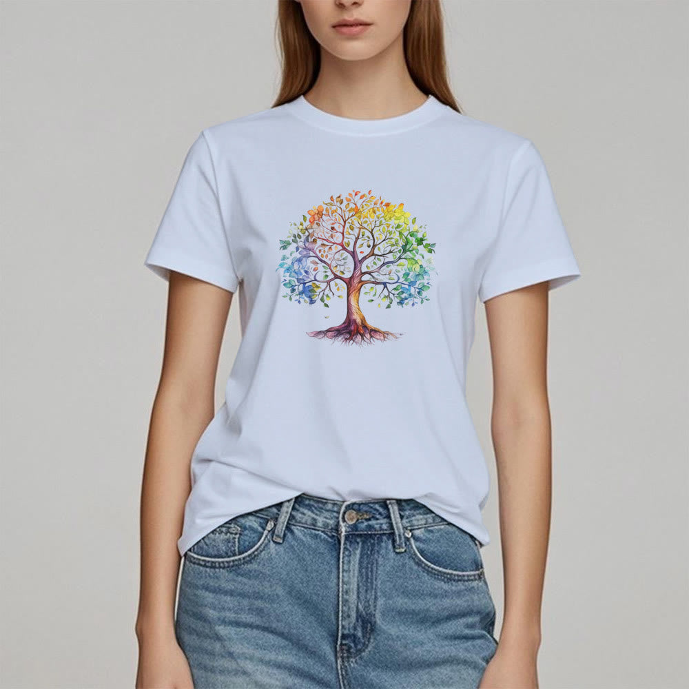 Maglietta Olivenorma Chakra Albero della Vita Colorato - image 15