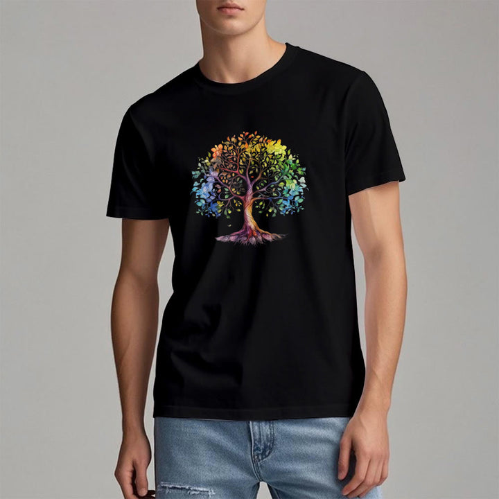 Maglietta Olivenorma Chakra Albero della Vita Colorato