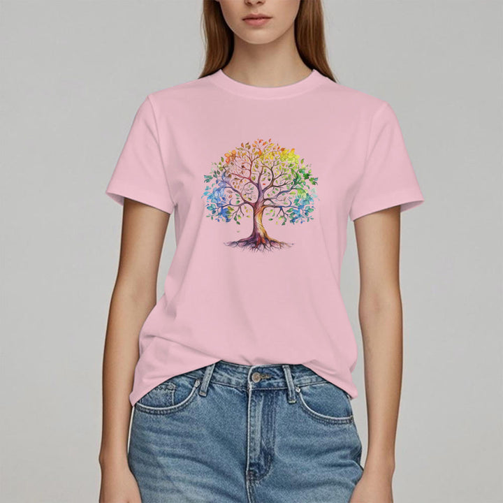 Maglietta Olivenorma Chakra Albero della Vita Colorato