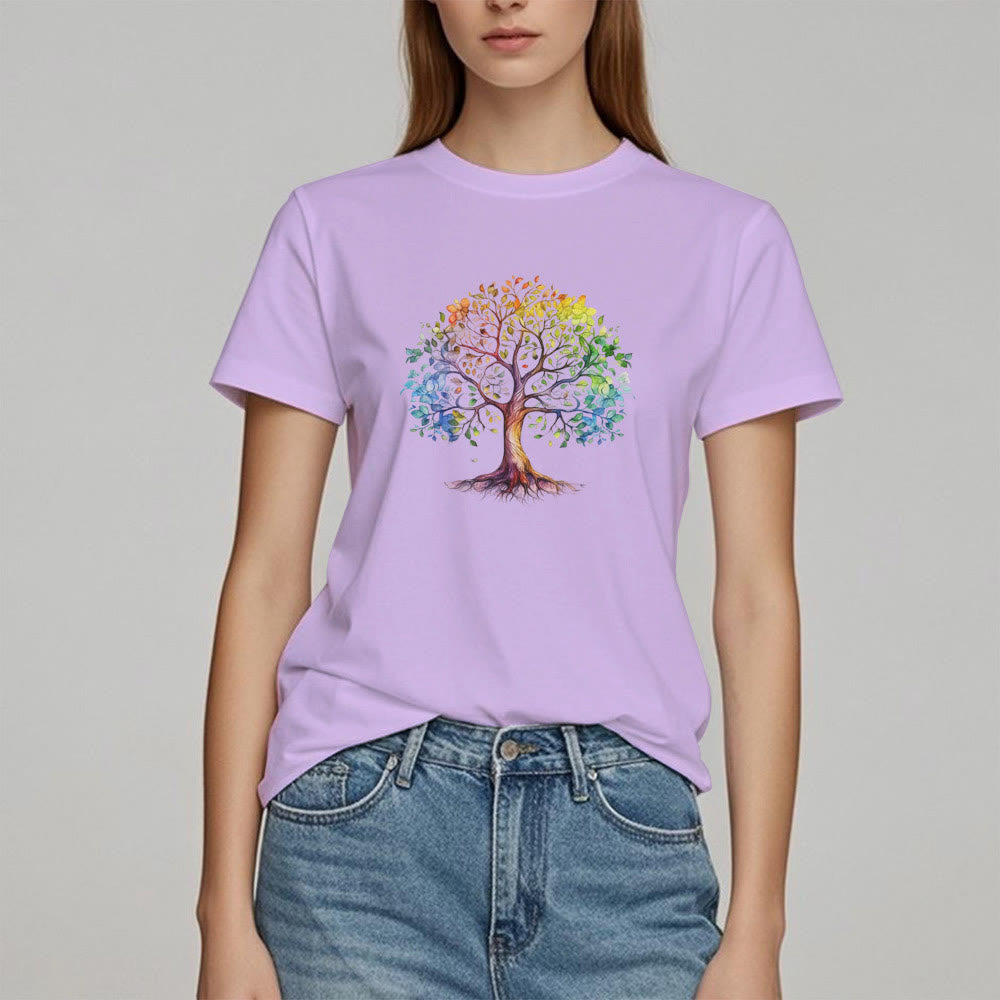 Maglietta Olivenorma Chakra Albero della Vita Colorato