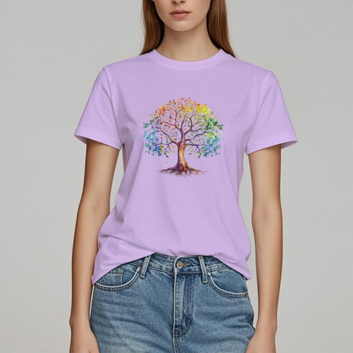 Maglietta Olivenorma Chakra Albero della Vita Colorato