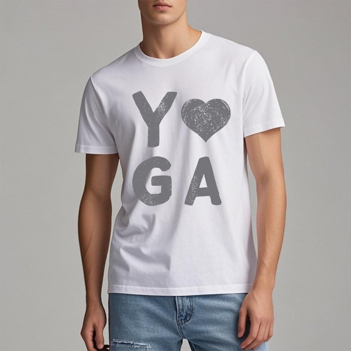 Maglietta con stampa a cuore Yoga Olivenorma