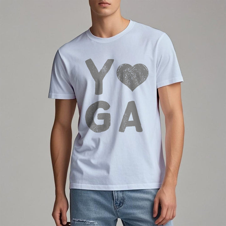Maglietta con stampa a cuore Yoga Olivenorma