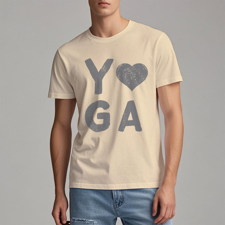 Maglietta con stampa a cuore Yoga Olivenorma