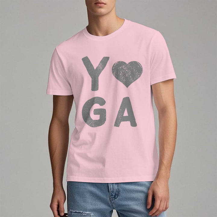 Maglietta con stampa a cuore Yoga Olivenorma