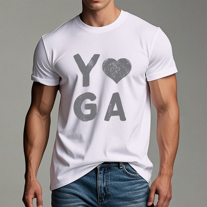 Maglietta con stampa a cuore Yoga Olivenorma