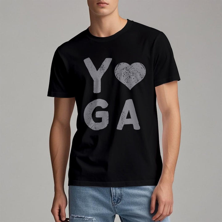 Maglietta con stampa a cuore Yoga Olivenorma