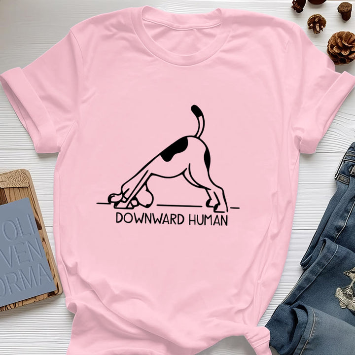 Maglietta con stampa "Olivenorma Dog Yoga Meditation" - Rosa - 2XL - image 17