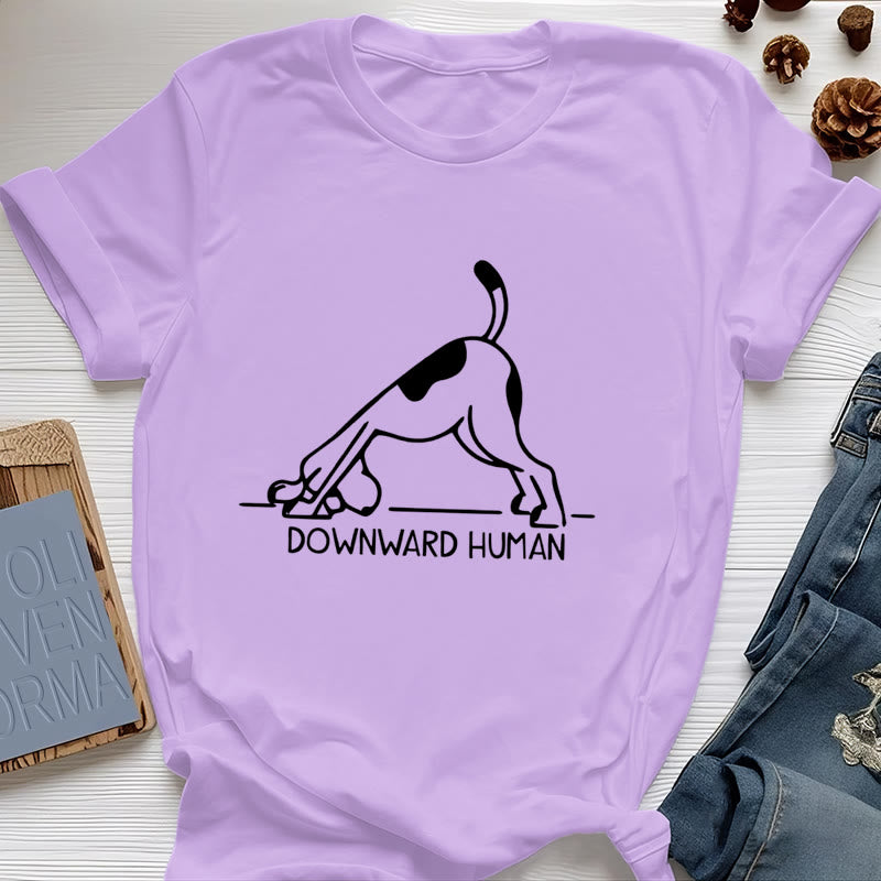 Maglietta con stampa "Olivenorma Dog Yoga Meditation" - Viola - 2XL - image 19