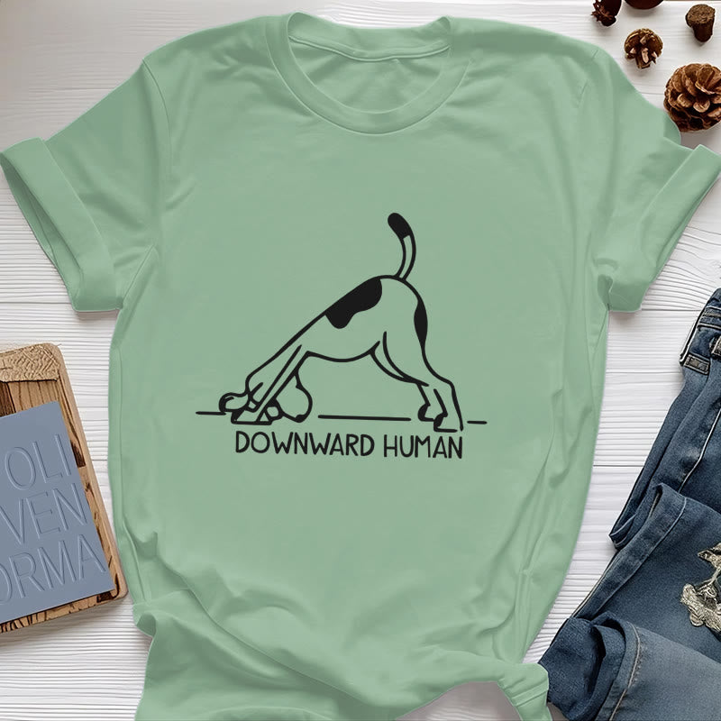 Maglietta con stampa "Olivenorma Dog Yoga Meditation" - Verde chiaro - 2XL - image 21