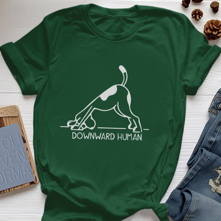 Maglietta con stampa "Olivenorma Dog Yoga Meditation" - Verde scuro - 2XL - image 23