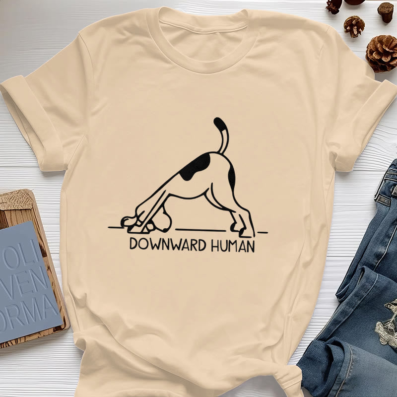 Maglietta con stampa "Olivenorma Dog Yoga Meditation"