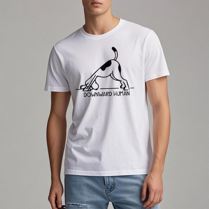 Maglietta con stampa "Olivenorma Dog Yoga Meditation"