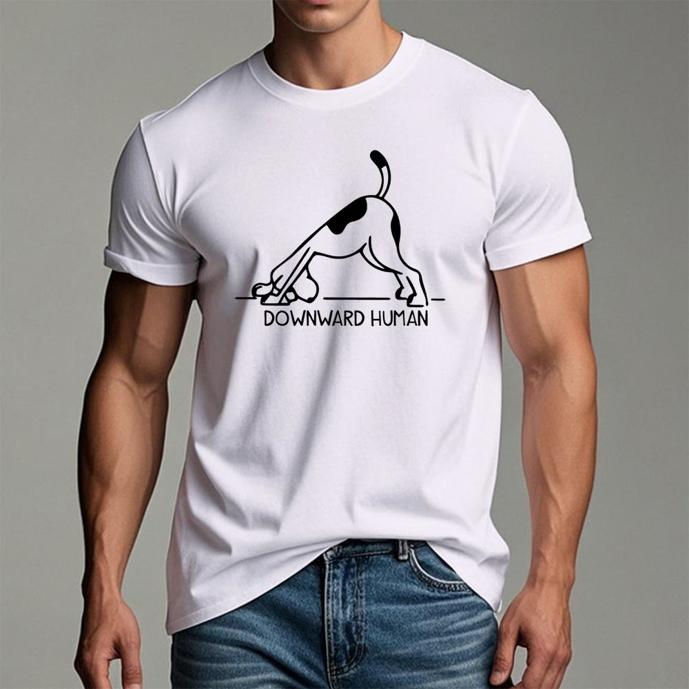 Maglietta con stampa "Olivenorma Dog Yoga Meditation"